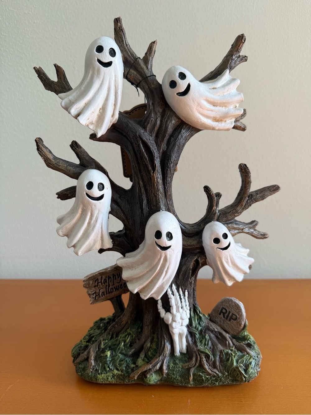 Halloween Ghost Tree Figurine - White Ghosts - Sweet Street